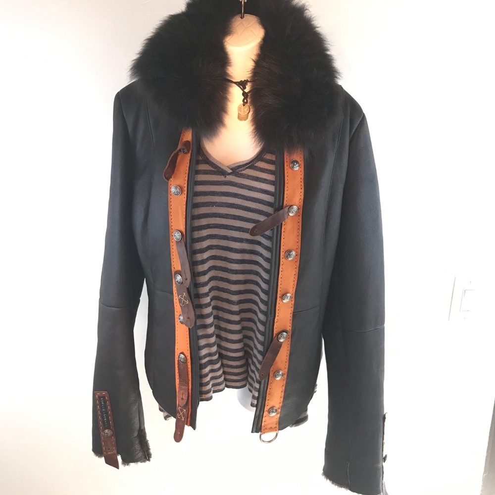 Howard showers custom real shearling jacket